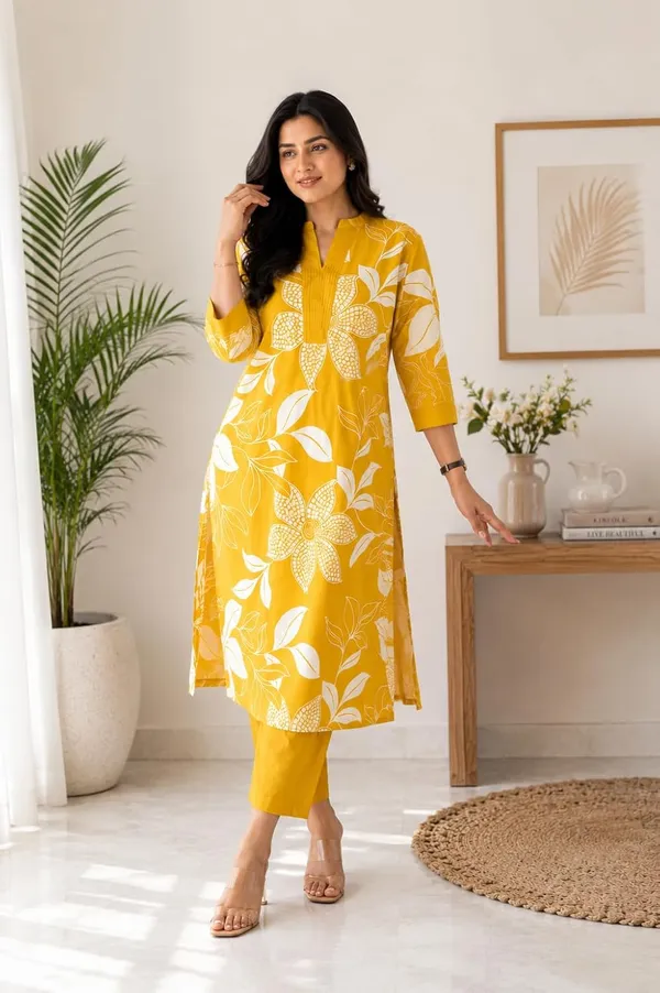 Women_S_Cotton_Kurti_With_Pant_Set