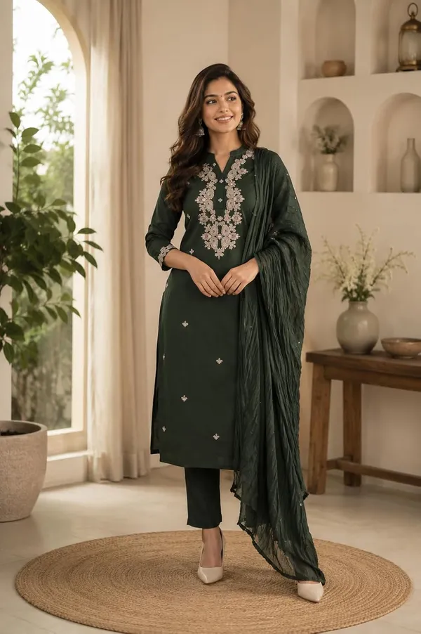 Women_S_Cotton_Embroidered_Kurti_Pant_Dupatta_Set