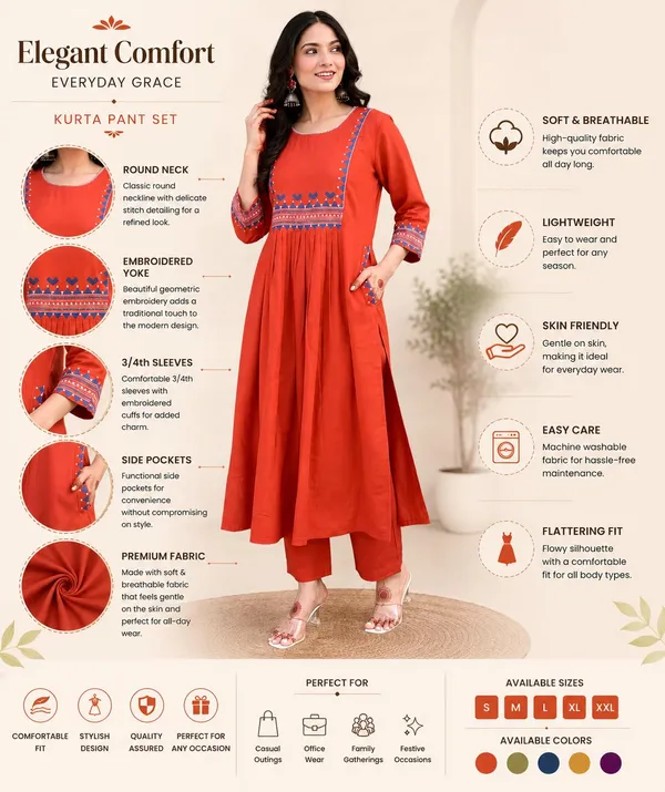 Women_S_Rayon_Embroidered_Kurti_With_Pant_Set_End