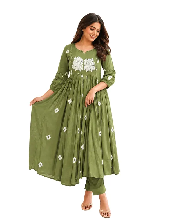 Women_S_Cotton_Anarkali_Kurti_With_Pant