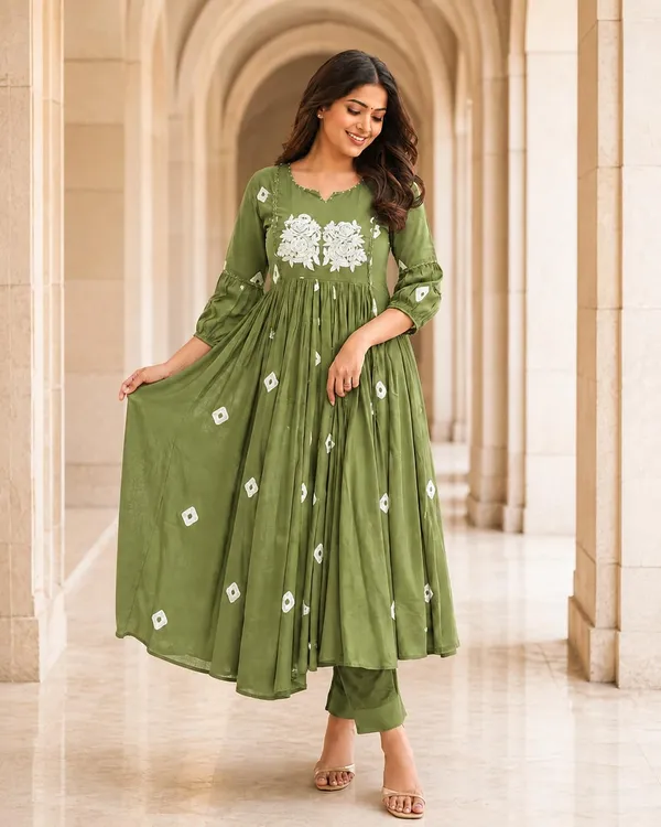 Women_S_Cotton_Anarkali_Kurti_With_Pant