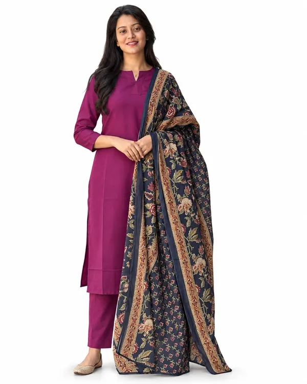 Women_S_Cotton_Kurti_With_Pant_And_Dupatta_Set