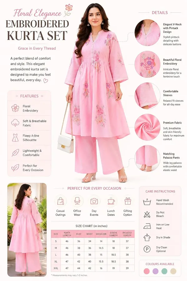 Women_S_Cotton_Embroidery_Kurti_With_Pant_Set