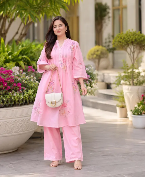 Women_S_Cotton_Embroidery_Kurti_With_Pant_Set