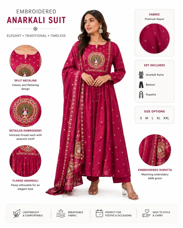 Women_S_Cotton_Embroidered_Anarkali_Kurti_With_Dupatta_Set