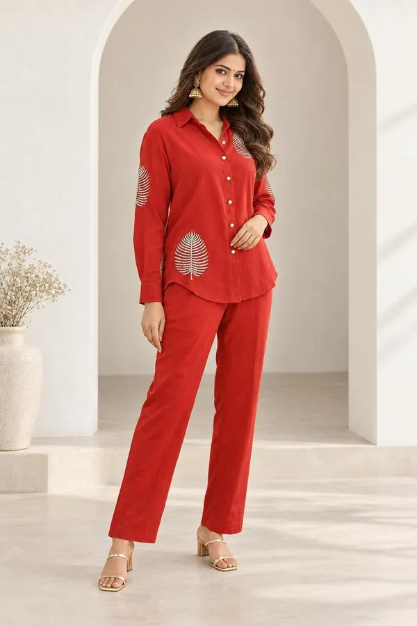 Women_S_Cotton_Tunic_And_Trouser_Set