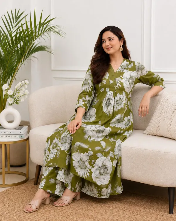 Women_S_Cotton_Kurti_With_Pant_Set