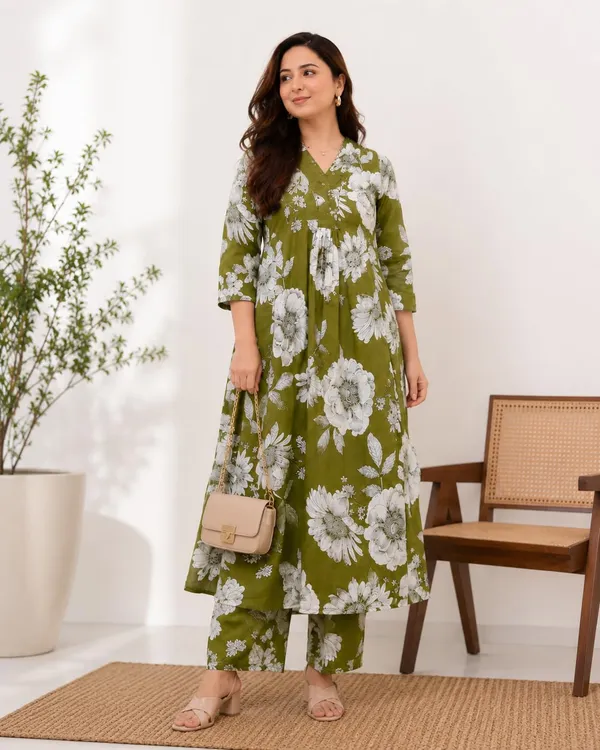 Women_S_Cotton_Kurti_With_Pant_Set