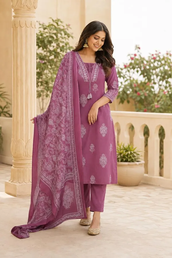 Women_S_Cotton_Kurti_With_Pant_And_Dupatta_Set