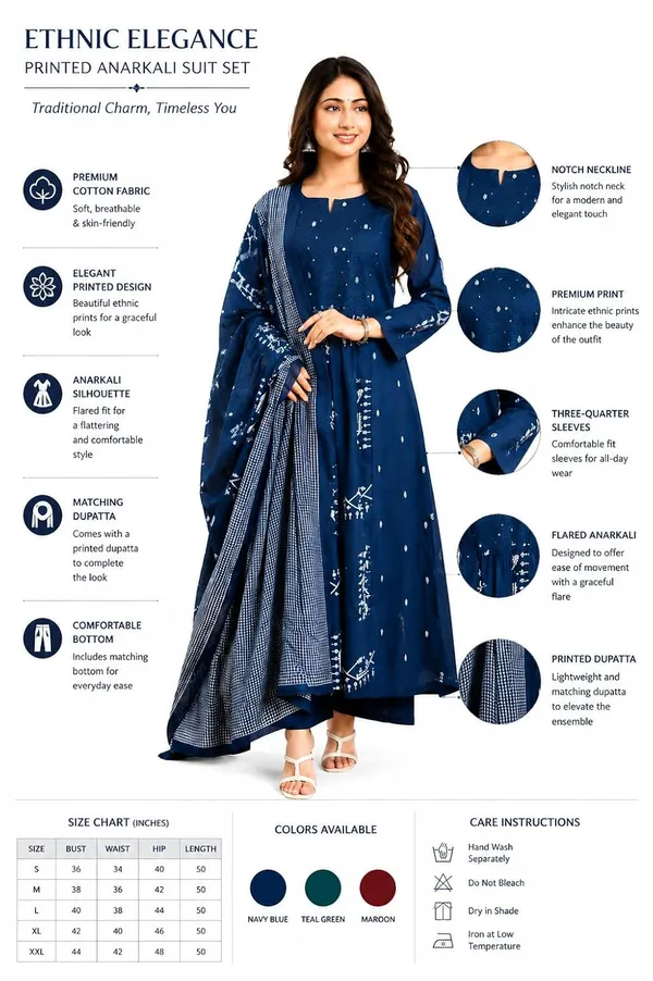 Women_S_Cotton_Embroidered_Anarkali_Kurti_With_Pant_Set