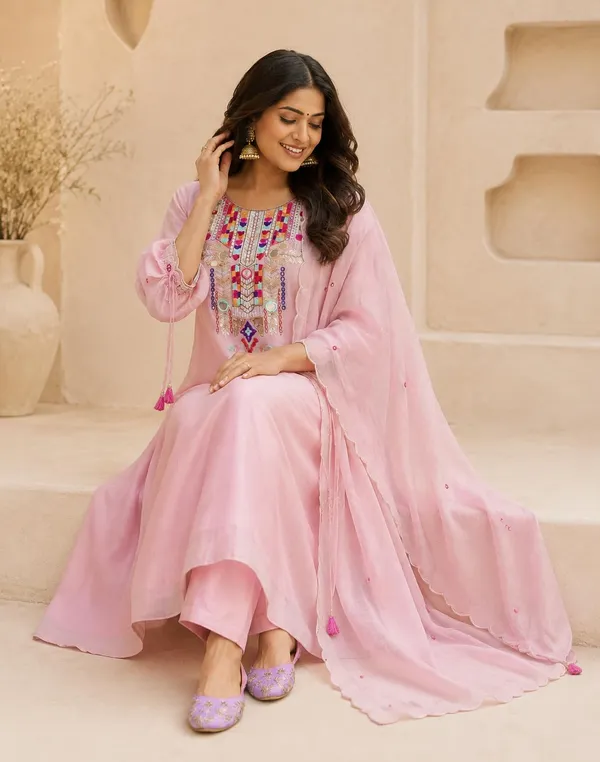 Women_S_Cotton_Embroidered_Kurti_With_Pant_And_Dupatta_Set