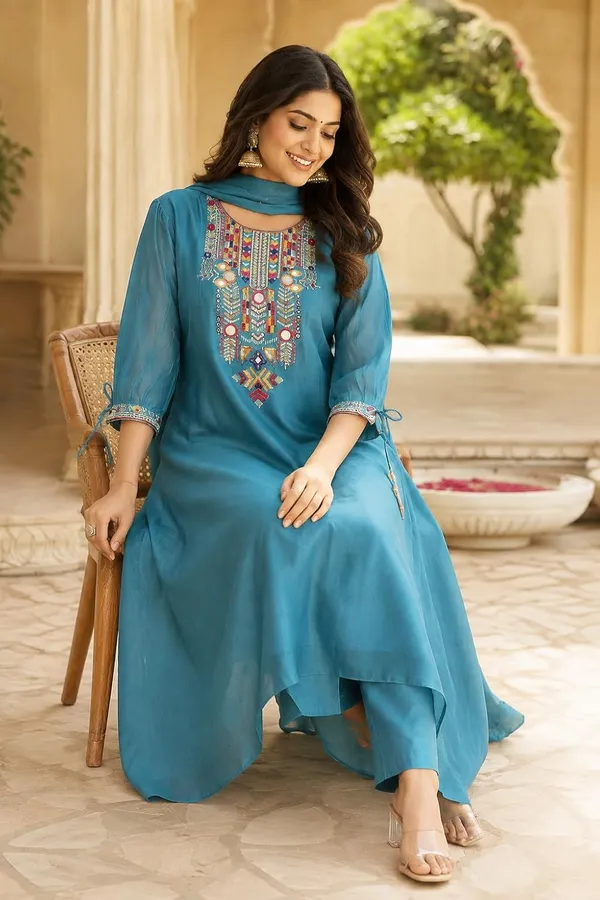 Women_S_Cotton_Embroidered_Kurti_With_Pant_And_Dupatta_Set