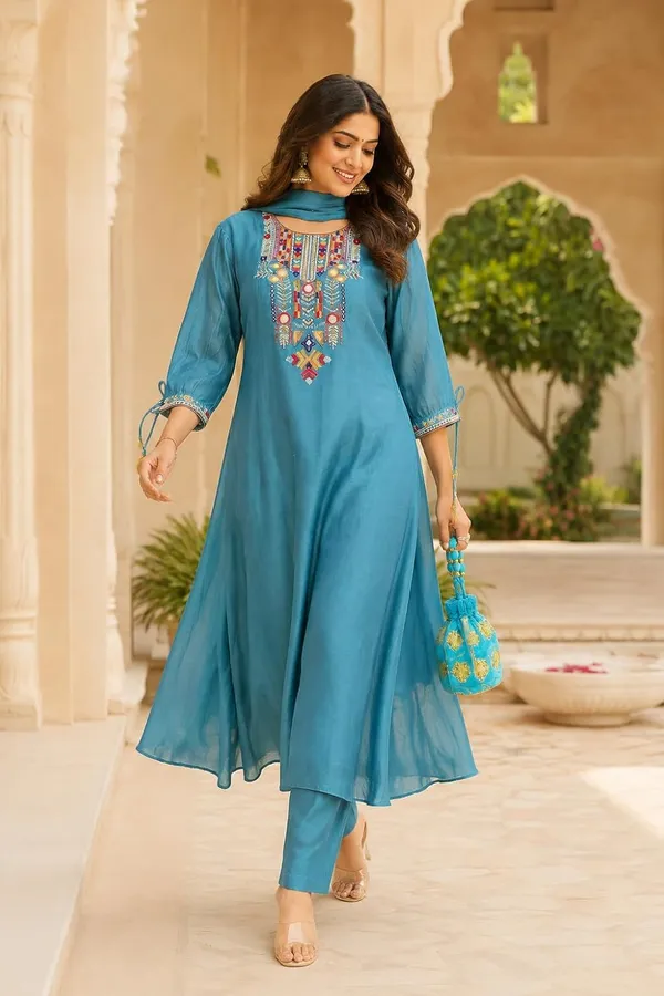 Women_S_Cotton_Embroidered_Kurti_With_Pant_And_Dupatta_Set