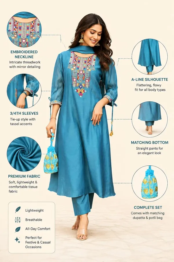 Women_S_Cotton_Embroidered_Kurti_With_Pant_And_Dupatta_Set
