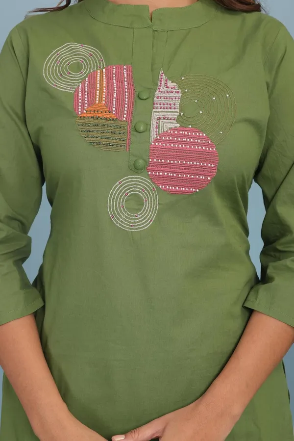 Women_S_Cotton_Embroidery_Kurti_With_Pant_Set