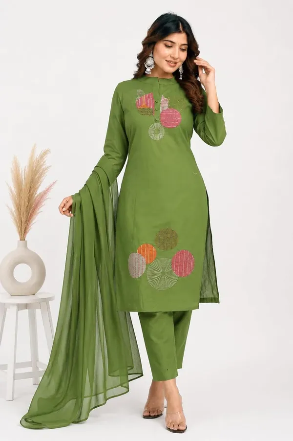 Women_S_Cotton_Embroidery_Kurti_With_Pant_Set