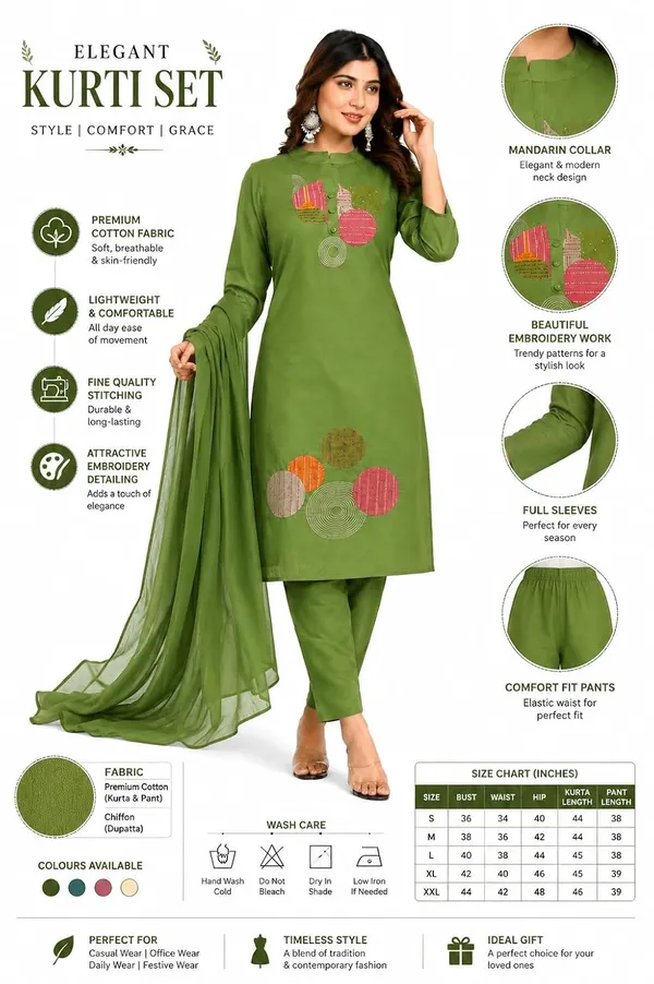 Women_S_Cotton_Embroidery_Kurti_With_Pant_Set