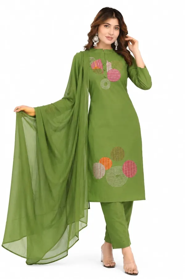 Women_S_Cotton_Embroidery_Kurti_With_Pant_Set