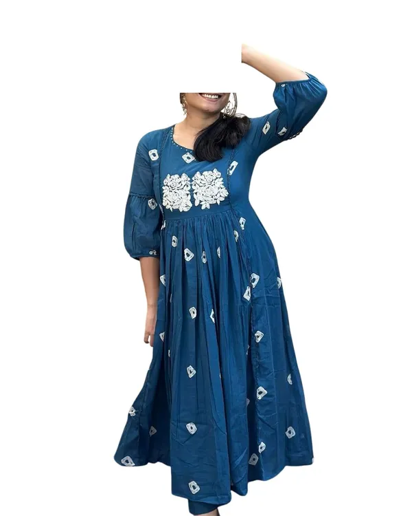 Women_S_Cotton_Anarkali_Kurti_With_Pant