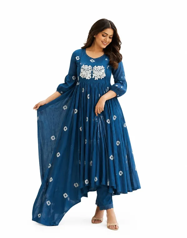 Women_S_Cotton_Anarkali_Kurti_With_Pant