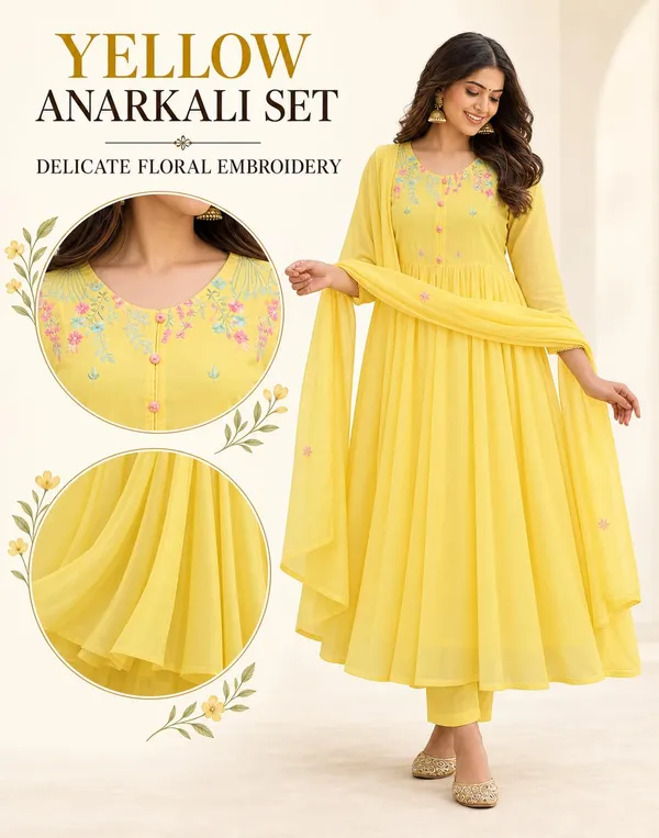 Women_S_Cotton_Embroidered_Anarkali_Kurti_Set_With_Pant_And_Dupatta