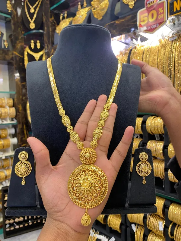 Calcutta_Style_Gold_Plated_Long_Set
