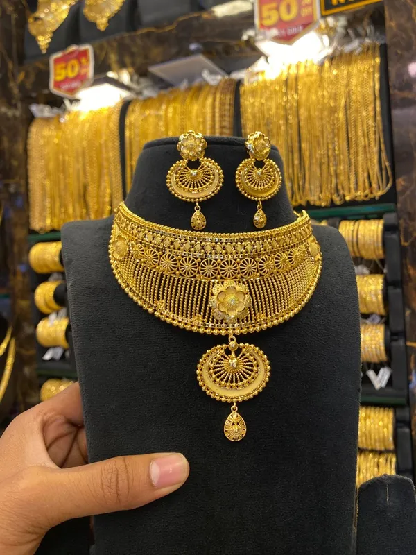 Gold_Plated_Calcutta_Style_Choker_Heavy