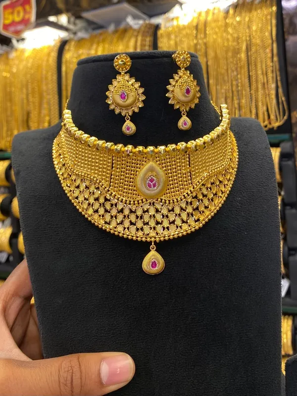 Gold_Plated_Calcutta_Style_Choker_Heavy