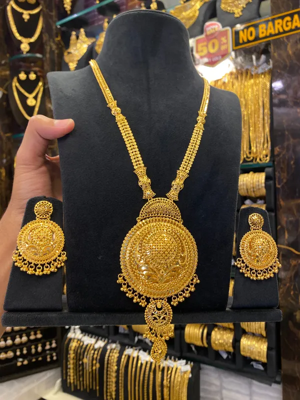 Calcutta_Style_Long_Haram_Set_Gold_Plated
