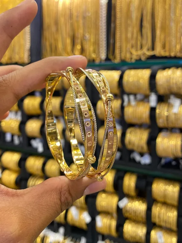Arabic_Style_Bangle_2Pcs_Rhodium_Plated