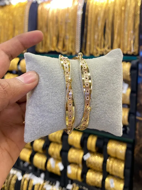 Arabic_Style_Bangle_2Pcs_Rhodium_Plated