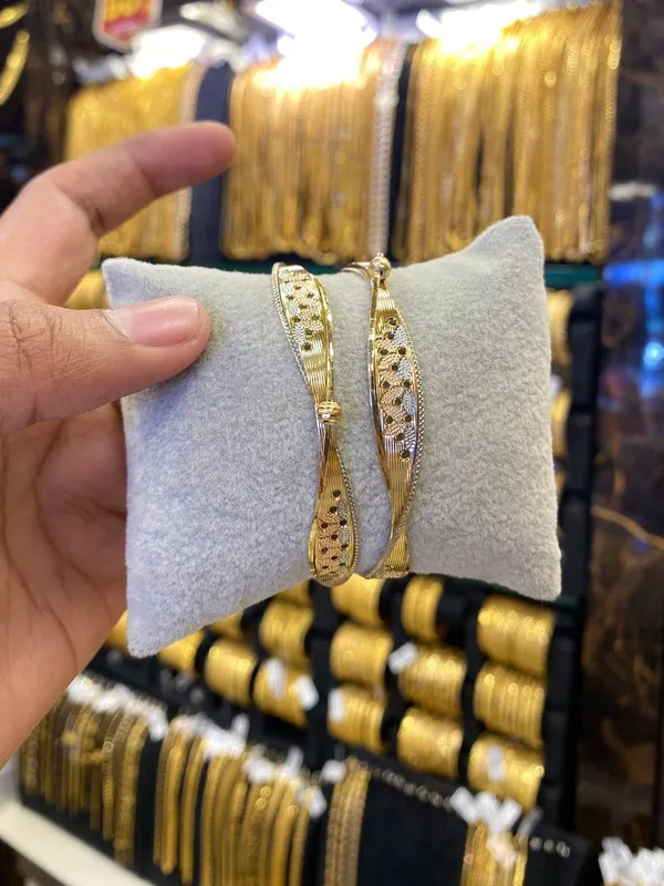 Arabic_Bangles_2Pcs_Rhodium_Plated