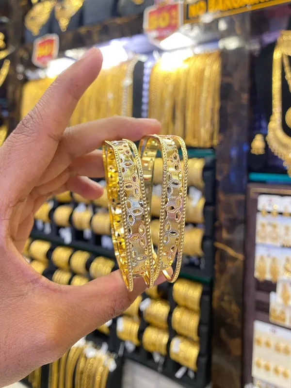 Arabic_Style_Bangle_2Pcs_Rhodium_Plated