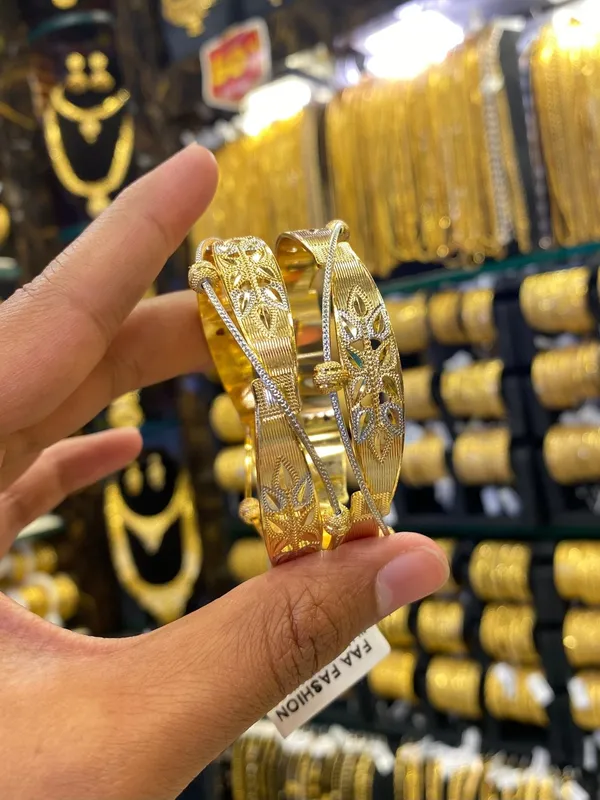 Arabic_Style_Bangle_2Pcs_Rodhium_Plated