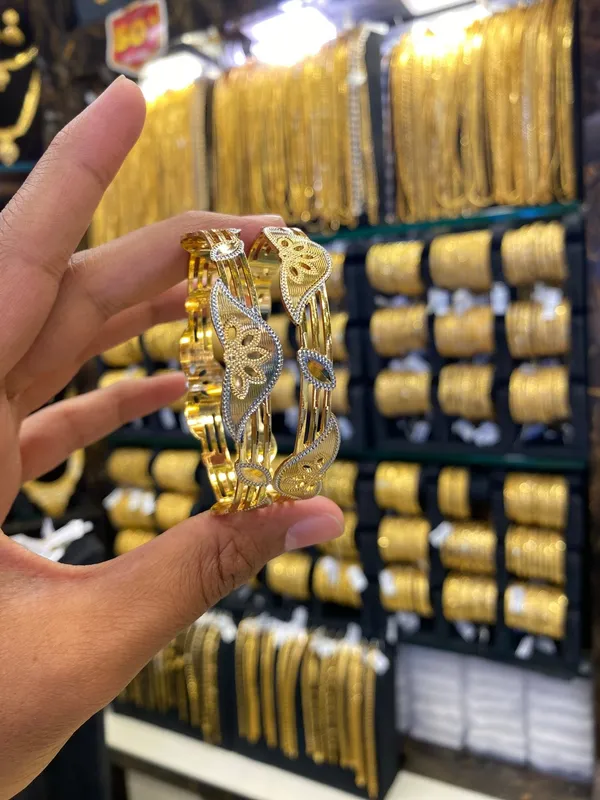 Arabic_Style_Bangle_2Pcs_Rodhium_Plated