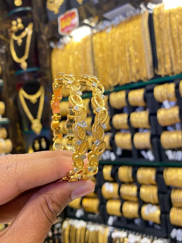 Arabic_Style_Bangle_2Pcs_Rodhium_Plated