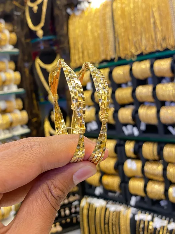 Arabic_Style_Bangle_2Pcs_Rhodium_Plated