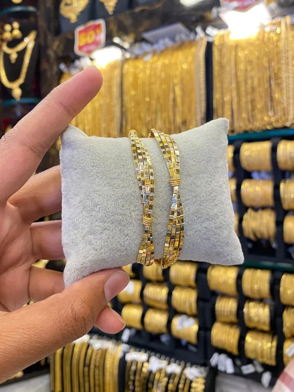 Arabic_Style_Bangle_2Pcs_Rhodium_Plated