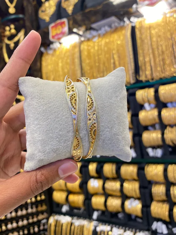 Arabic_Style_Bangle_2Pcs_Rhodium_Plated