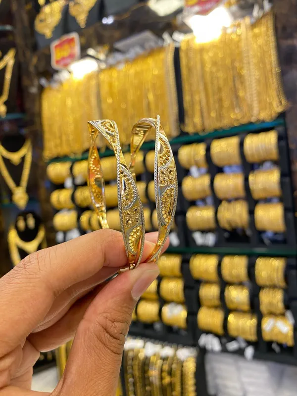Arabic_Style_Bangle_2Pcs_Rhodium_Plated
