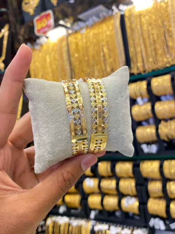 Arabic_Style_Bangle_2Pcs_Rhodium_Plated