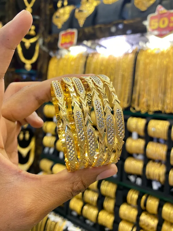 Arabic_Bangles_6Pcs_Set_Sleek_Style