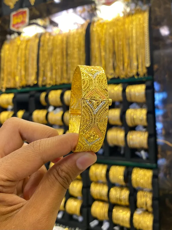 Gold_Plated_Kada_Bangle_Screw_Type_Tri_Mix_1Pcs