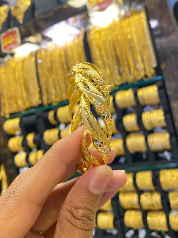 Gold_Plated_Kada_Bangle_Screw_Type_1Pcs_Tri_Mix