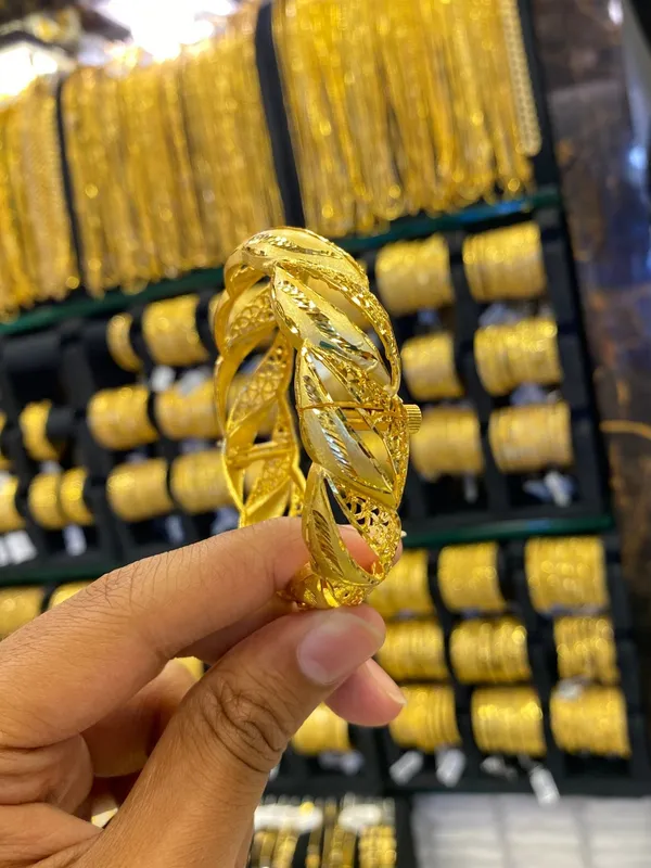 Gold_Plated_Kada_Bangle_Screw_Type_1Pcs_Full_Gold