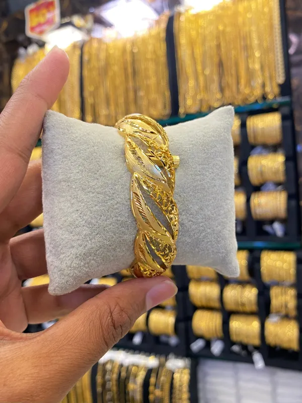 Gold_Plated_Kada_Bangle_Screw_Type_1Pcs_Full_Gold