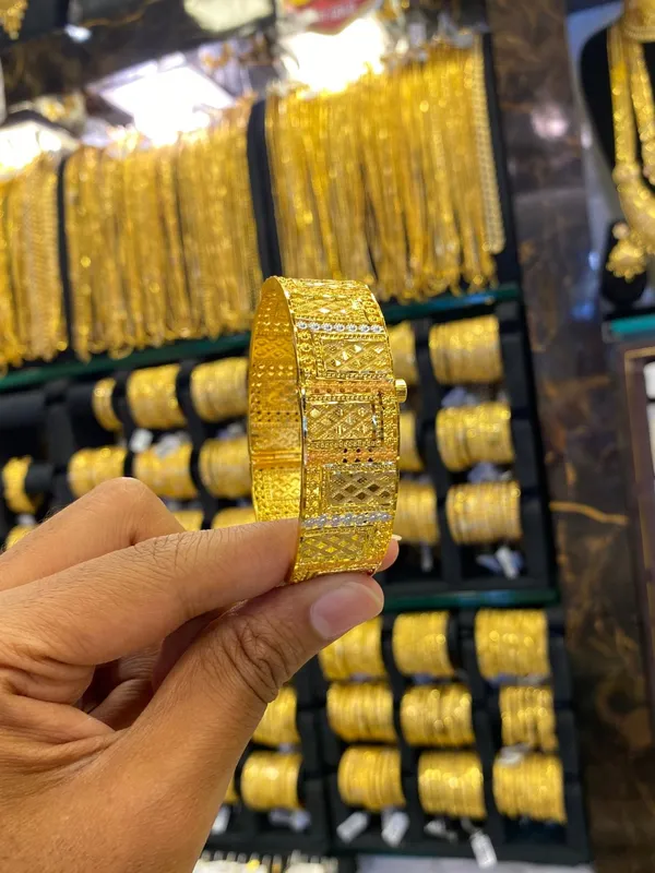 Gold_Plated_Kada_Bangle_Screw_Type_1Pcs_Tri_Mix