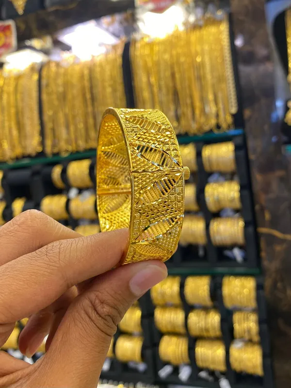 Gold_Plated_Kada_Bangle_Screw_Type_1Pcs_Full_Gold