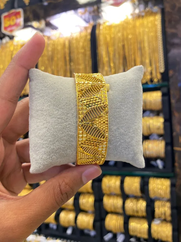 Gold_Plated_Kada_Bangle_Screw_Type_1Pcs_Full_Gold