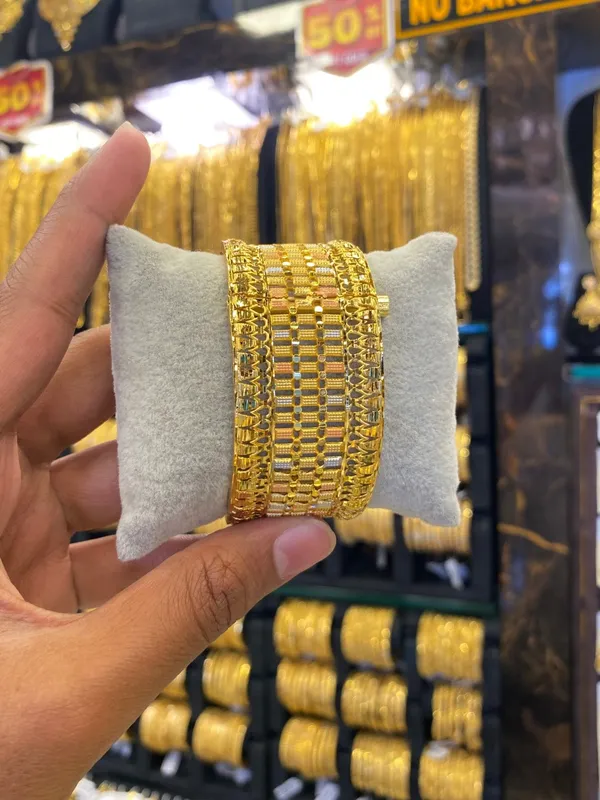 Kada_Screw_Bangle_Broad_1Pcs_Tri_Mix